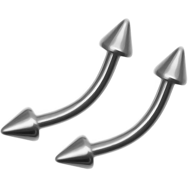 Amazon | [ビビファイ] ボディピアス オニキス シルバーBody Pierce